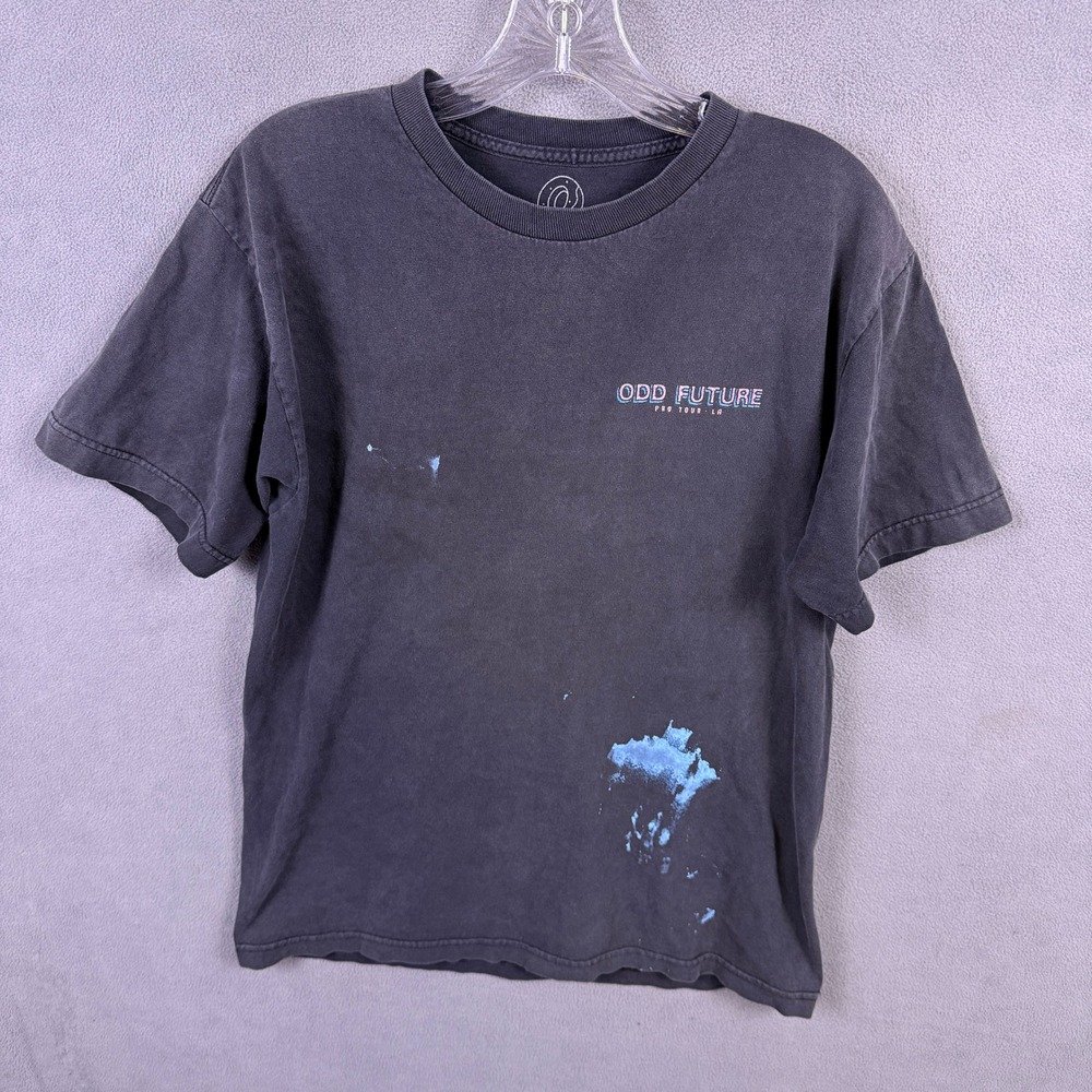 Odd Future T Shirt Mens Medium Black Donut Graphic Pro Tour LA Short Sleeve